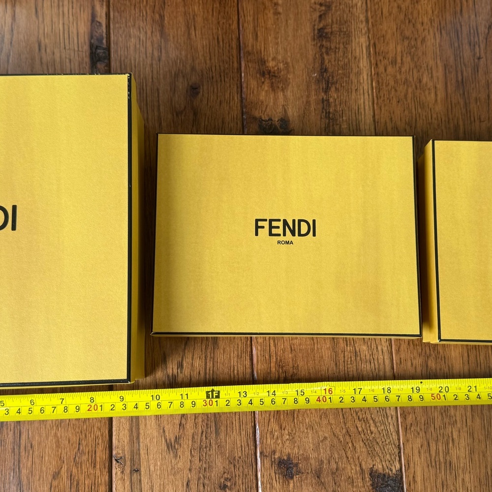 Fendi Yellow Storage Boxes Set